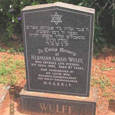 WULFF Hermann Aaron -1968