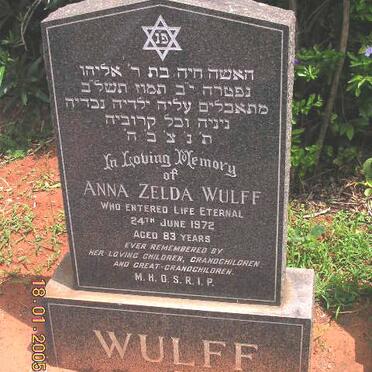 WULFF Anna Zelda -1972