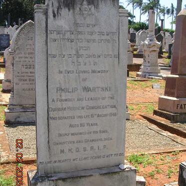 WARTSKI Philip -1948