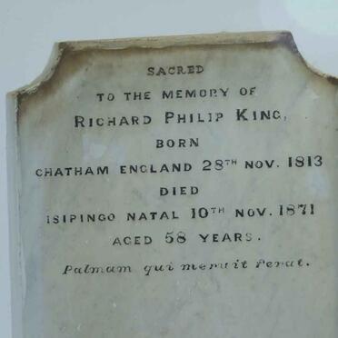 KING Richard Philip 1813-1871