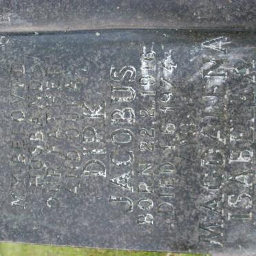 ACKERMAN Magdalena Isabella 1893-1965 :: ACKERMAN Dirk Jacobus 1916-1974