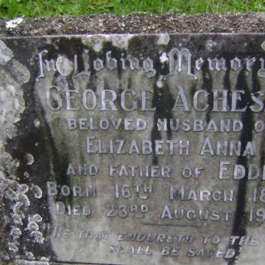 ACHESON George 1873-1949