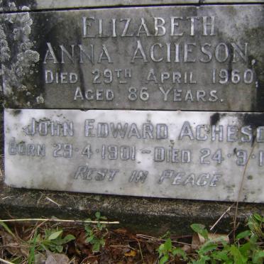 ACHESON John Edward 1901-1972