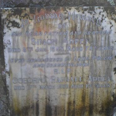 ADREN Simon -1945 :: ADREN Osborne Raphael -1966