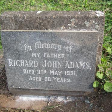 ADAMS Richard John -1931