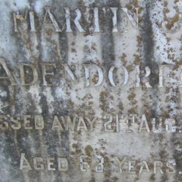 ADENDORFF Martin J. -1958