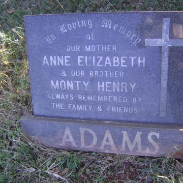 ADAMS Anne Elizabeth :: ADAMS Monty Henry