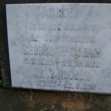 AMBLER George William 1903-1966 &amp; Jean Hudson 1906-1991