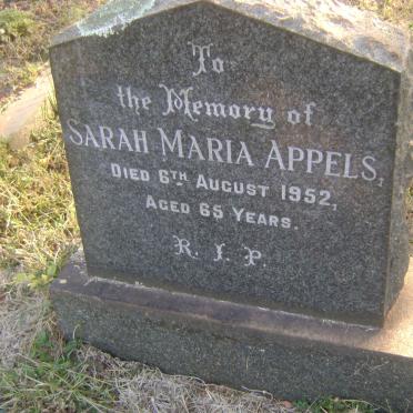 APPELS Sarah Maria -1952