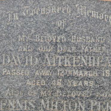 AITKENHEAD David -1961 :: PERRY Dennis Milton -1965