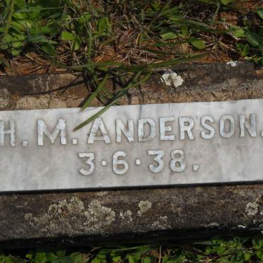 ANDERSON Hans M. -1938