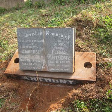 ANTHONY Ambrose Balasundrum -1976 &amp; Flora -2003