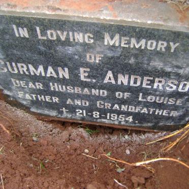 ANDERSON Gurman E. -1954