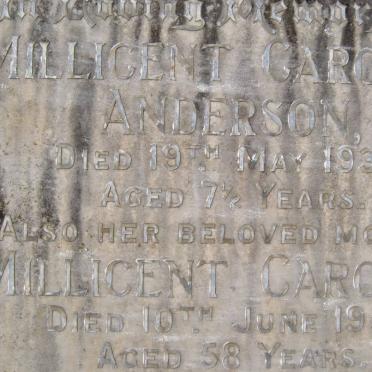 ANDERSON Millicent Caroline -1957 :: ANDERSON Millicent Caroline -1933