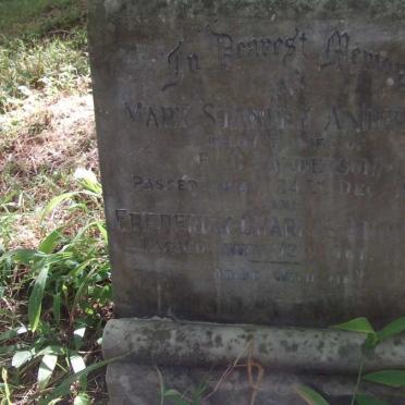 ANDERSON Mark Stanley -1938 :: ANDERSON Frederick Charles