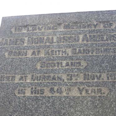 ANDERSON James Donaldson -1915