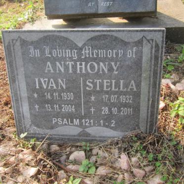 ANTHONY Ivan 1930-2004 &amp; Stella 1932-2011