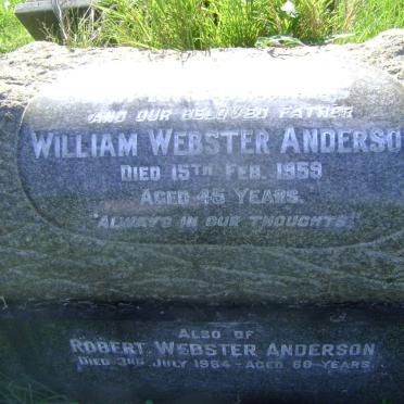 ANDERSON William Webster -1959 :: ANDERSON Robert Webster -1964