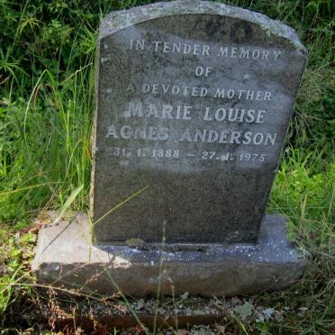 ANDERSON Marie Louise Agnes 1888-1975