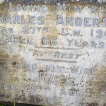 ANDERSON Charles -1944 &amp; Kate -1951 