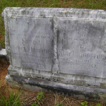 ANDREWS Ernest Henry -1950 &amp; Grace Ethel -1967