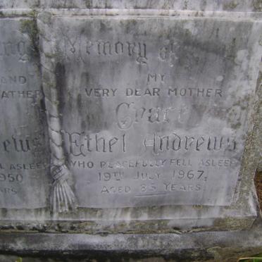 ANDREWS Ernest Henry -1950 &amp; Grace Ethel -1967 