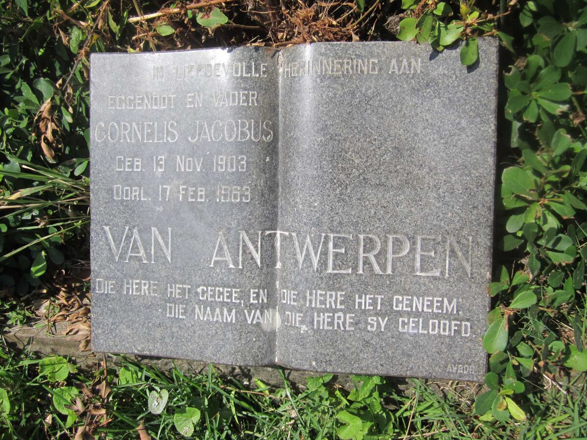 ANTWERPEN, Cornelis Jacobus, van 1903-1963