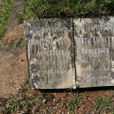 ANDERSSEN Bertie Emmett -1961 &amp; Mabel Victorina -1958