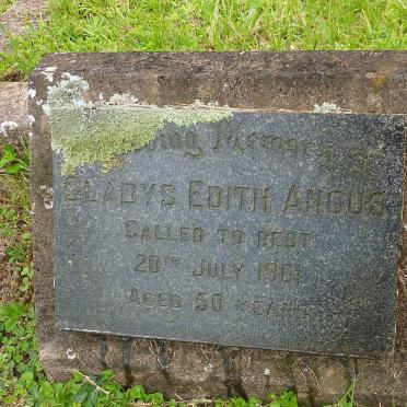 ANGUS Gladys Edith  -1961