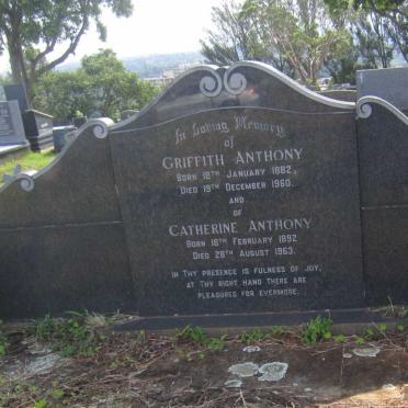 ANTHONY Griffith 1882-1960 &amp; Catherine 1892-1963