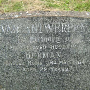 ANTWERPEN Herman, van  -1964