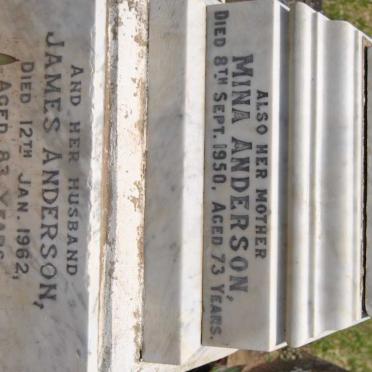 ANDERSON James -1962 &amp; Mina -1950