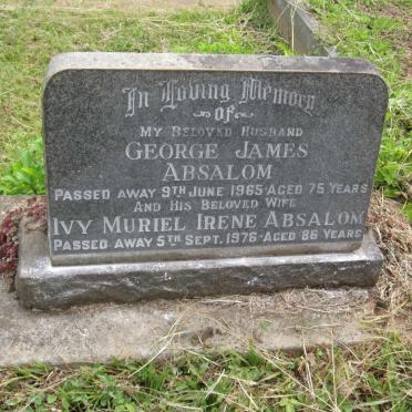 ABSALOM George James -1965 &amp; Ivy Muriel Irene -1976