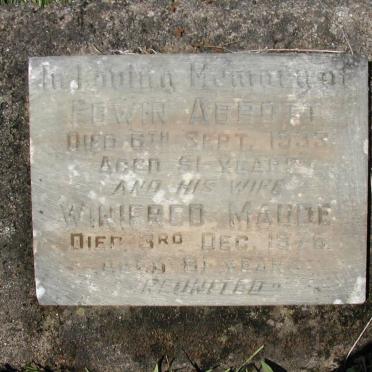 ABBOTT Edwin -1933 &amp; Winifred Maude -1975