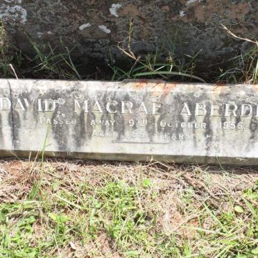 ABERDEIN David Macrea -1956