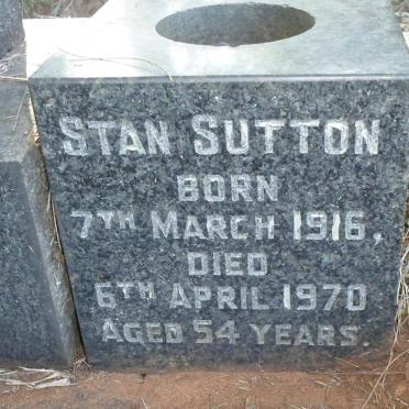 SUTTON Stan 1916-1970