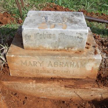 ABRAHAM Mary nee CHAMI 1903-1968
