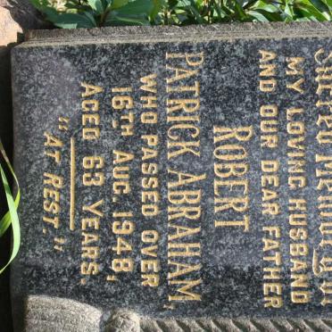 ABRAHAM Robert Patrick -1948