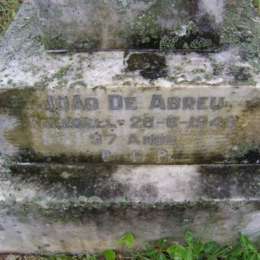 ABREU Joao, de -1946