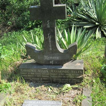 AYLEN Lawrence 1919-1971 &amp; Raymonde 1917-1994 :: AYLEN Lorraiane 1946-2007