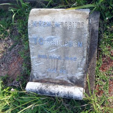 ALDERSON Thomas George -1940