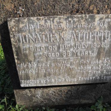 ALDERTON Jonathan -1926