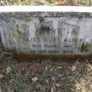 ALLEN Alice Maud -1948