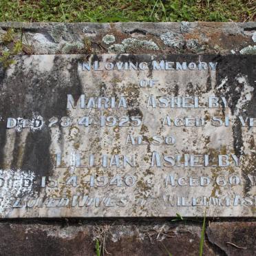 ASHELBY Maria -1925 :: ASHELBY Lillian -1940