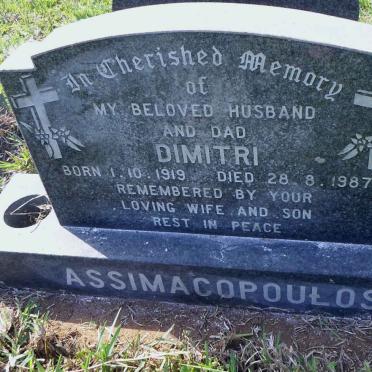 ASSIMACOPOULOS Dimitri 1919-1987