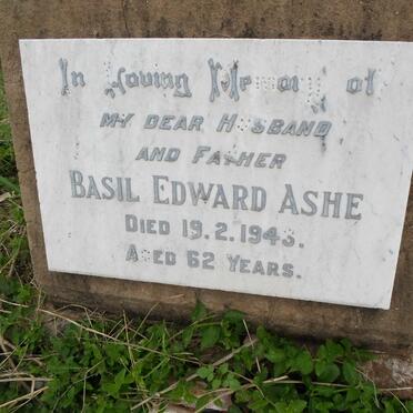 ASHE Basil Edward -1943