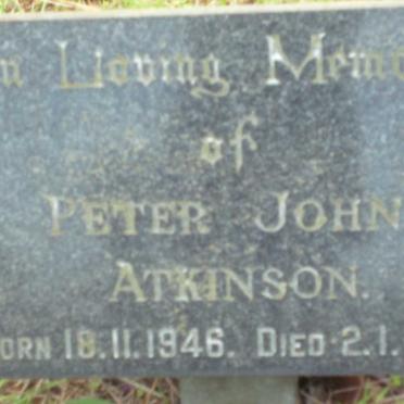 ATKINSON Peter John 1946-1977