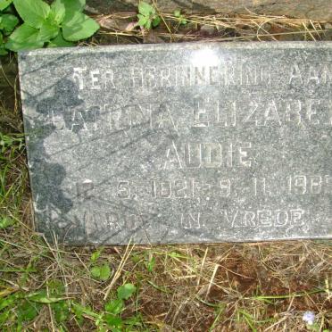 AUDIE Catrina Elizabeth 1921-1989