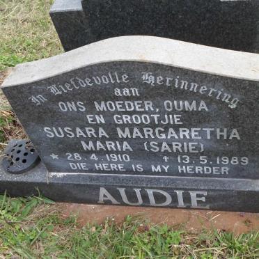 AUDIE Susara Margaretha Maria 1910-1989