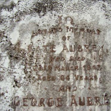 AUBREY George -1923 &amp; Kate -1913